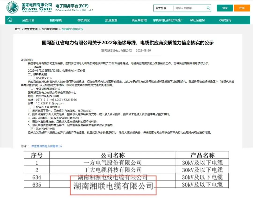 喜訊 | 湘聯(lián)電纜順利通過國(guó)家電網(wǎng)“供應(yīng)商資質(zhì)能力”審核！